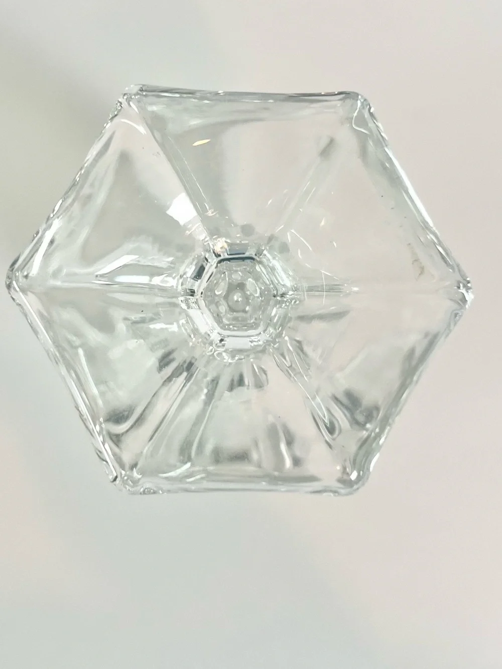 Vintage Fostoria Clear Coin Glass Bud Vase - 8